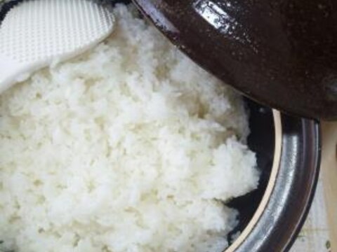 土鍋で作る白ごはん＊やっぱりガス炊きが美味しい